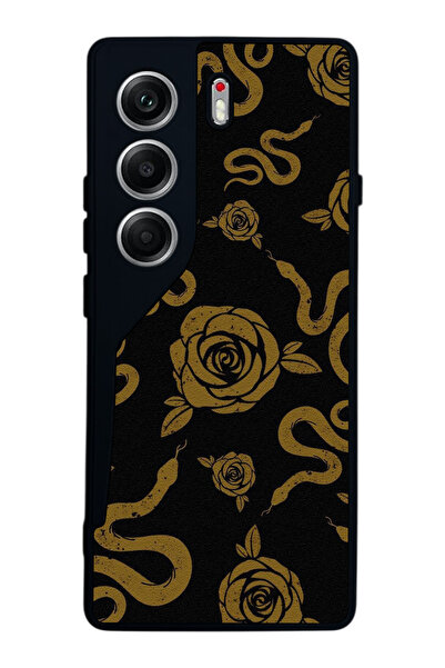 TECNO حافظة متوافقة مع هاتف Camon 40 باللون الأسود غير اللامع - سيليكون ناعم،...