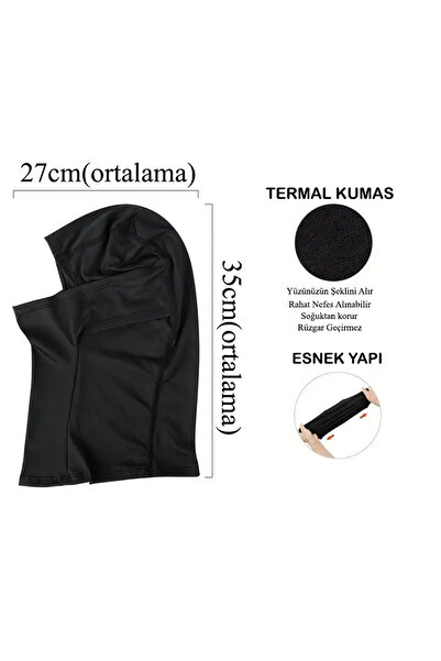 Flex Yamaha Reflektörlü Kar Maskesi Blaclava Balaklava Motor Kış Spor Gym Model 3