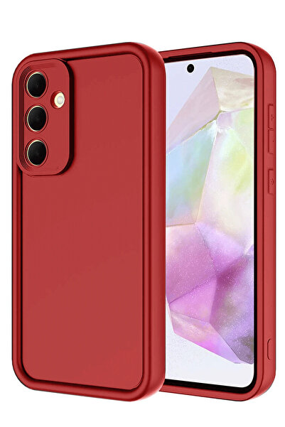 NewFace Nrzsnt Samsung Galaxy A56 Case Viera Silicone (00343) - Red