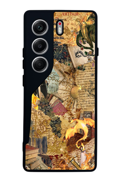 TECNO حافظة متوافقة مع هاتف Camon 40 باللون الأسود غير اللامع - سيليكون ناعم،...