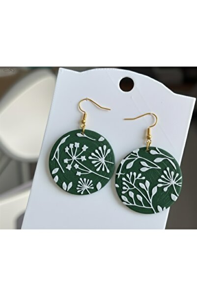 Kanem3D Circle Leaf Earrings