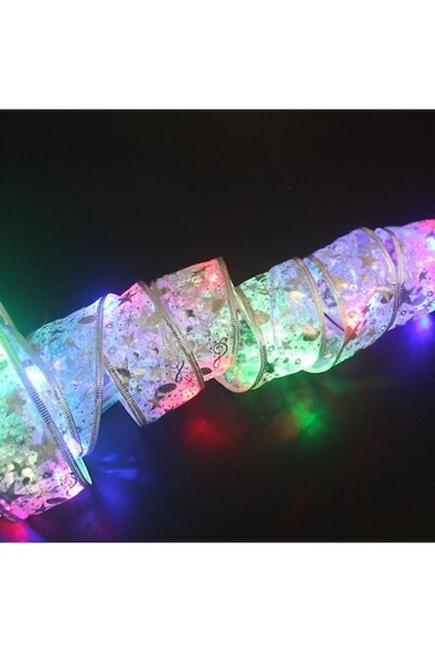 WTO Panglica Decorativa Aurie WTO®, Iluminare LED, Lungime 10 m, 100 LED-uri Multicolor
