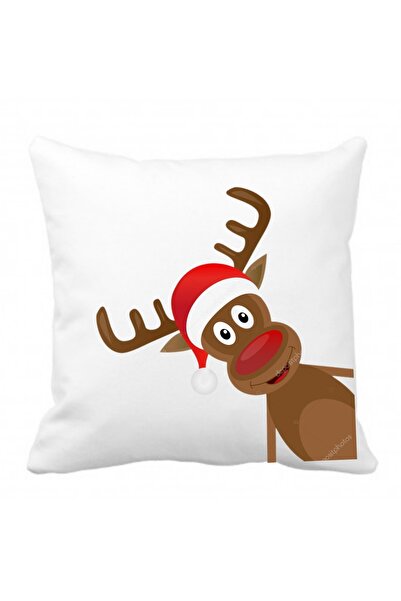 MARİ Personalized pillow "reindeer", white