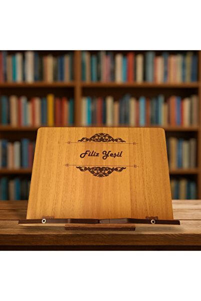 hü ma tasarım ve aksesuar İsim Yazılabilir Kitap Okuma Standı Kuran Rahlesi T...