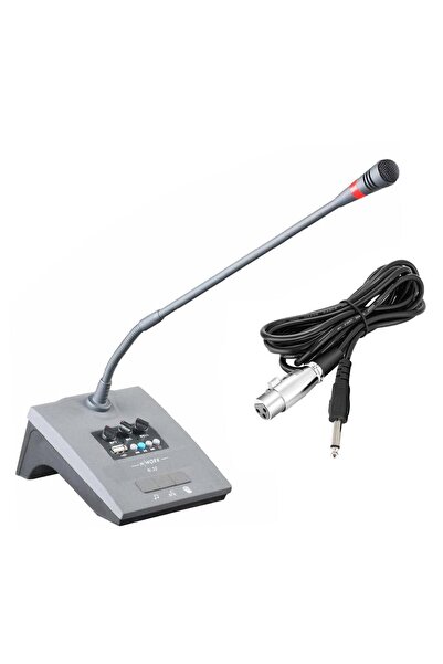Nwork KÜRSÜ MİKROFONU 200 OHM ANONS KAYIT USBLİ DİNG-DONG N-40