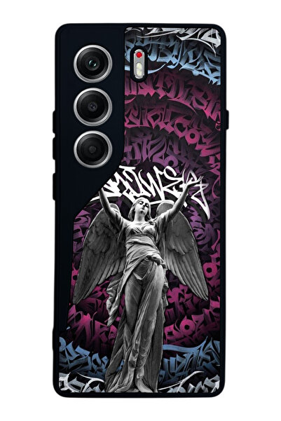 TECNO حافظة متوافقة مع هاتف Camon 40 باللون الأسود غير اللامع - سيليكون ناعم،...