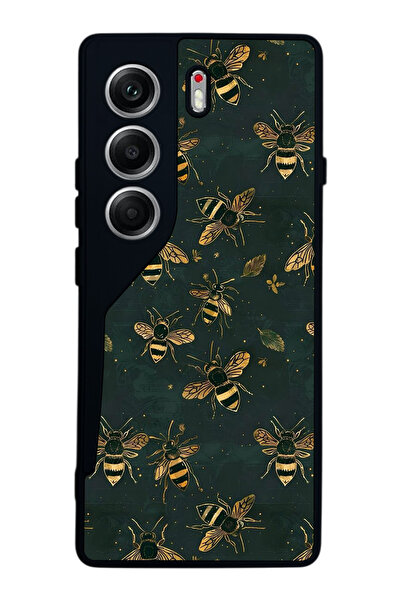 TECNO حافظة متوافقة مع هاتف Camon 40 باللون الأسود غير اللامع - سيليكون ناعم،...