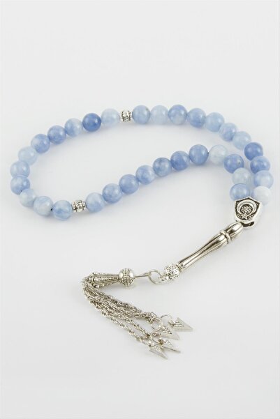 ZERO LAND NRZSNT Ceyt Taşı Tesbih 8 (02334) mm-albastru deschis