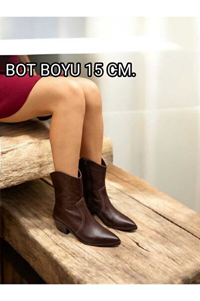 EREN SHOES BAG (Ρουμανία) Γνήσιες δερμάτινες γυναικείες μπότες Western με φερμουάρ