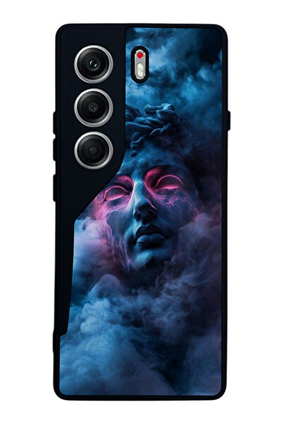 TECNO حافظة متوافقة مع هاتف Camon 40 باللون الأسود غير اللامع - سيليكون ناعم،...