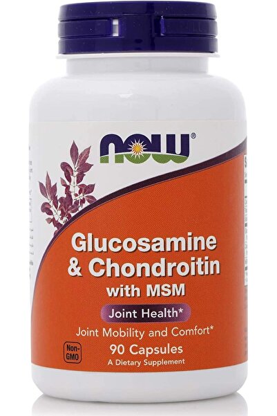 Now Foods Glucosamine and Chondroitin with MSM, 90 Capsules (200 g)