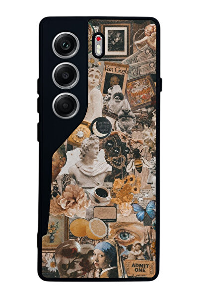 TECNO حافظة متوافقة مع هاتف Camon 40 باللون الأسود غير اللامع - سيليكون ناعم،...