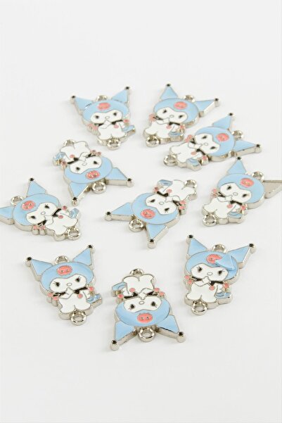 ZERO LAND Nrzsnt Çzgflm Double-Handled Enamel Bracelet and Pendant Apparatus 1 (00641) Piece-Light Blue