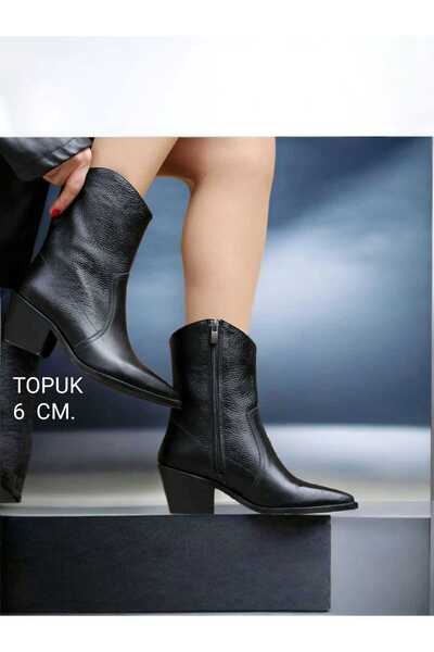 EREN SHOES BAG (Romania) Genuine Leather Zippered Western Women's Boots