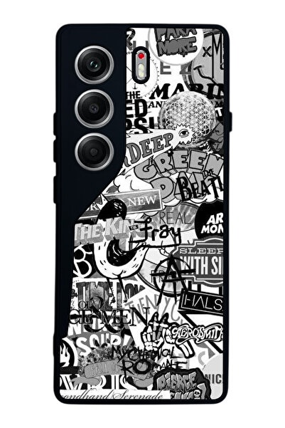 TECNO حافظة متوافقة مع هاتف Camon 40 باللون الأسود غير اللامع - سيليكون ناعم،...