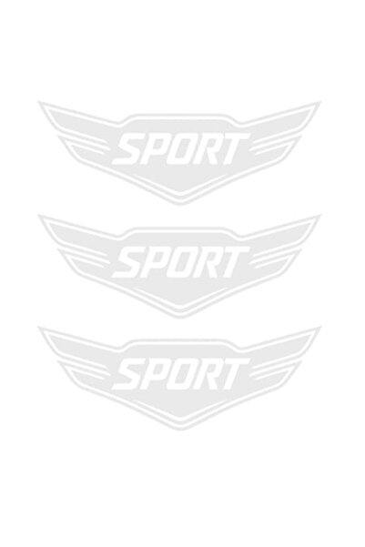 Oracal Set 3 stickere auto moto, tuning, rezistent la apa si UV, Model Sport, 30cm, alb