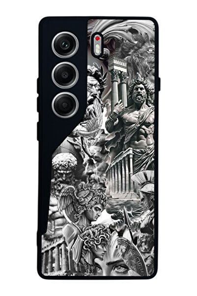 TECNO حافظة متوافقة مع هاتف Camon 40 باللون الأسود غير اللامع - سيليكون ناعم،...