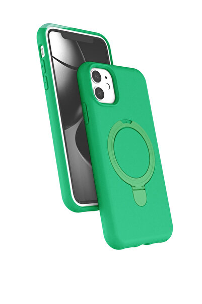 NewFace Nrzsnt Apple iPhone 11 Regal Magsafe Stand Cover (10718) - Green