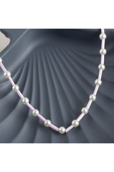 ZERO LAND Nrzsnt Pearl Beads (170619) Necklace-Light Pink