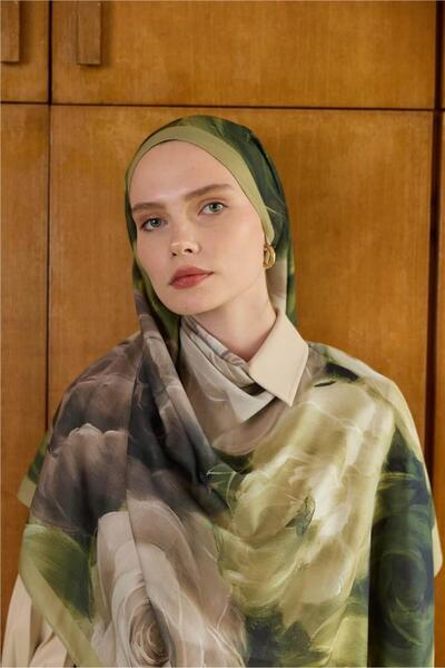 İpekhan Μαλακό σάλι Winter Bloom 3068-10005