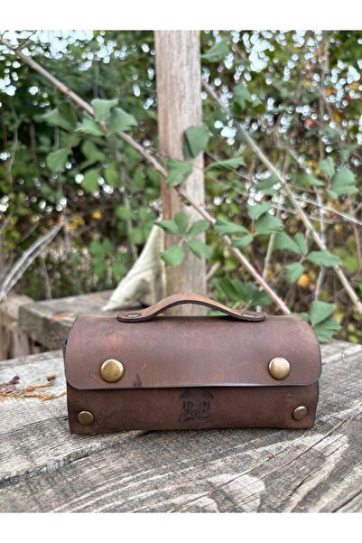 ironcaravan Deri Kılıflı Kavanoz Seti –Deri Kamp Baharatlık-Deri Kamp Kahvaltılık Baharat, Bal,Reçel,Kahve