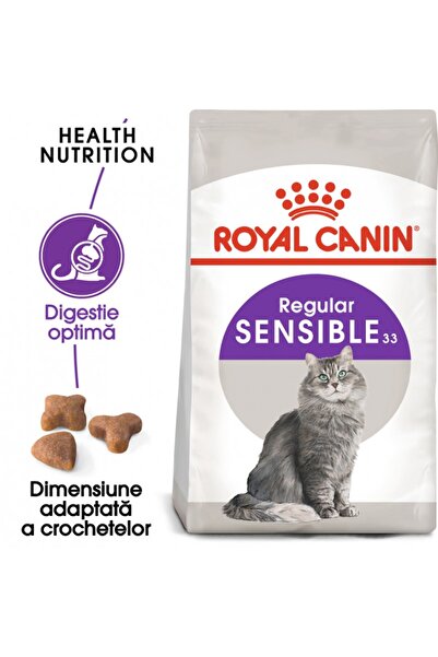 Royal Canin Hrană uscată Sensible Adult 10 kg pentru pisici sensibile, digestie optimă