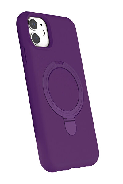 NewFace Nrzsnt Apple iPhone 11 Regal Magsafe Stand Cover - (10722) Deep Purple