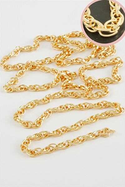 ZERO LAND Nrzsnt 5 mm Oval Chain (10959) 1 Meter-Yellow