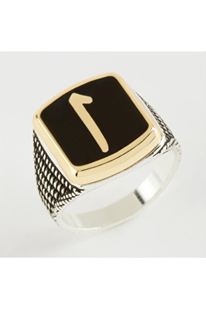 ZERO LAND Nrzsnt Elif Written Metal (12726) Men's Ring-Yellow