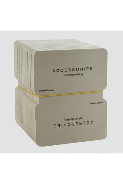 ZERO LAND Nrzsnt Grey Color Luxury (12216) Necklace Card-Grey