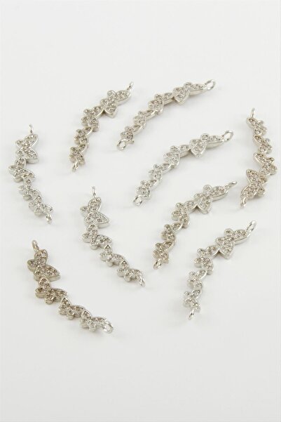 ZERO LAND Nrzsnt Butterfly Zircon Stone Bracelet Apparatus 1 (05412) Piece-Silver Color