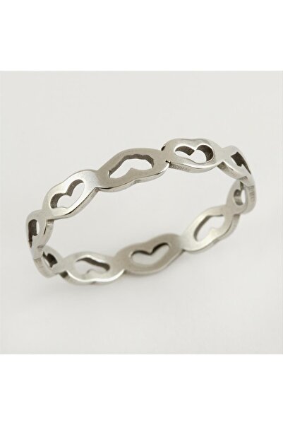 ZERO LAND Nrzsnt Heart Luxury Steel (11250) Ring-Silver Color