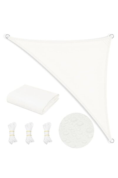 WOLTU Parasolar triunghiular impermeabil 2,5x2,5x3,5m, protecție UV 95%, poli...