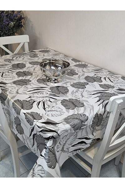 Başak Ev Tekstili Fiber Pvc Tablecloth – Modern, Durable, Wipeable, and Stylish Appearance