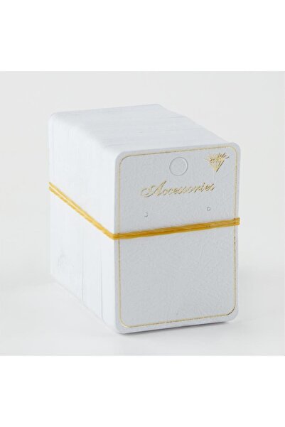 ZERO LAND Nrzsnt 4 Holes (04801) Earring Card-White