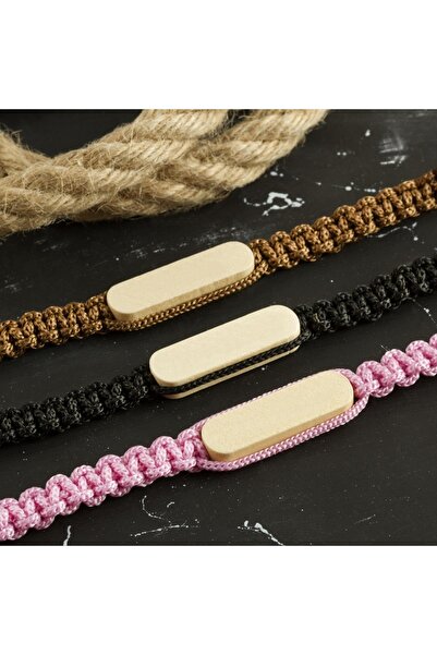 ZERO LAND Nrzsnt Wooden Macrame Braided (05708) Bracelet-Light Blue