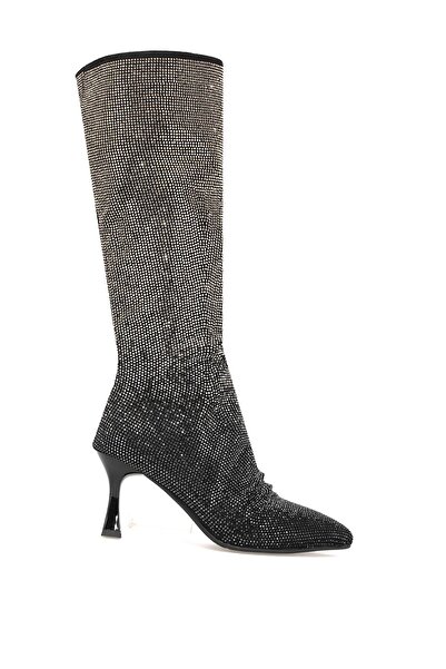 Guja 25K134 Women's Stone Heeled Boots Black