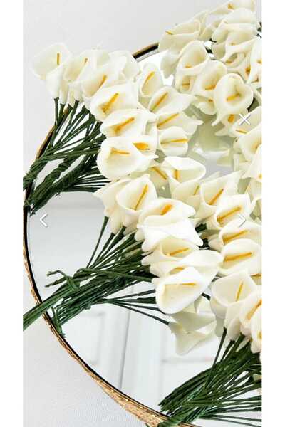 Fest 20 Adet Yapay Beyaz Gala Çiçeği Bebek Lohusa Düğün Nİşan Tüm Süslemeleriniz için