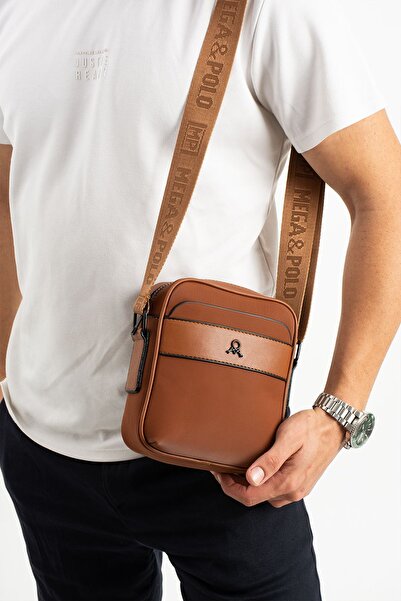 H&D COLLECTİON Men's Casual Sports Travel Crossbody Bag Satin Fabric Water Repellent Lightweight Shoulder Chest Bag