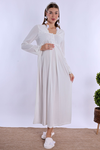 ByLohusa Effortt Ecru Maternity Maternity Set