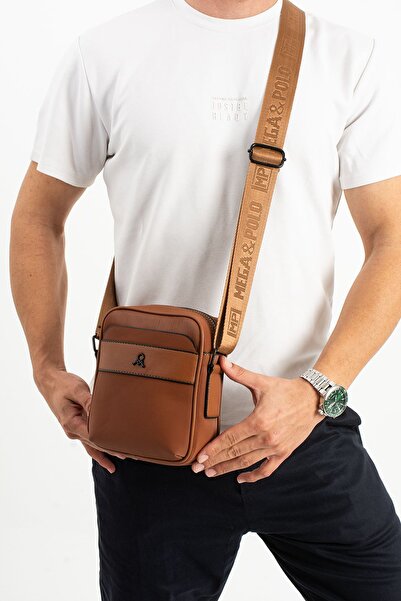 H&D COLLECTİON Men's Casual Sports Travel Crossbody Bag Satin Fabric Water Repellent Lightweight Shoulder Chest Bag