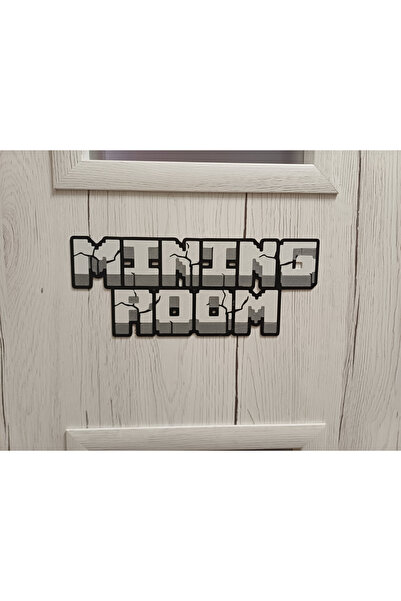 craftopya Minecraft Mining Room Kapı Süsü Dekor