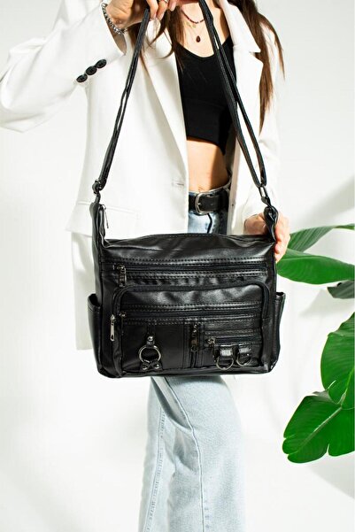 Baginn Y.S.Deri Γυναικεία τσάντα Messenger με πολλές τσέπες 30*20 εκ. Vegan δ...