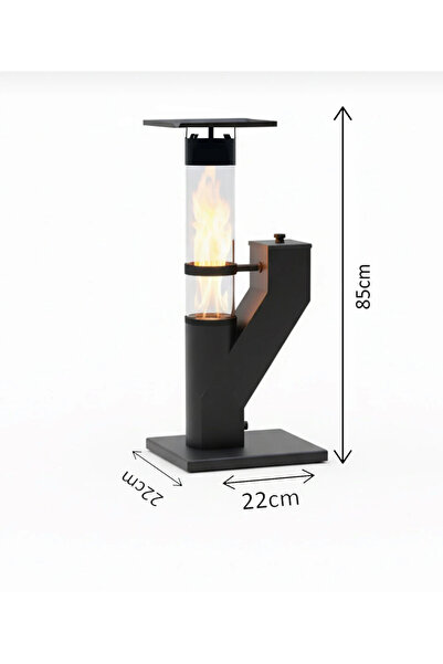 CLNK Mini Cam Portatif Pelet Kamp Sobası Bahçe Teras - Pürmüz&Pelet Hediyeli