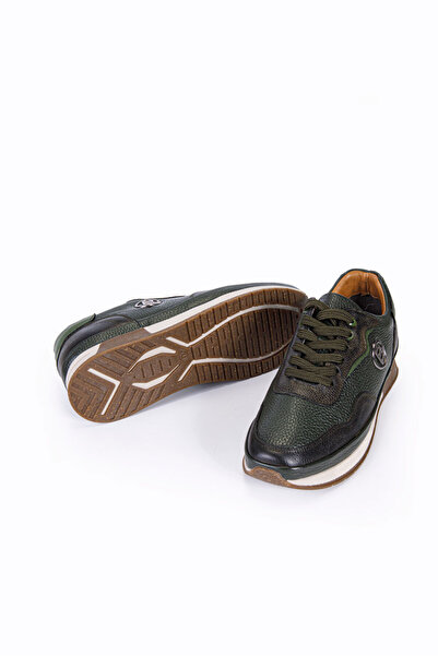 Vantaggio Astor Green 100% Genuine Leather Casual Men's Shoes