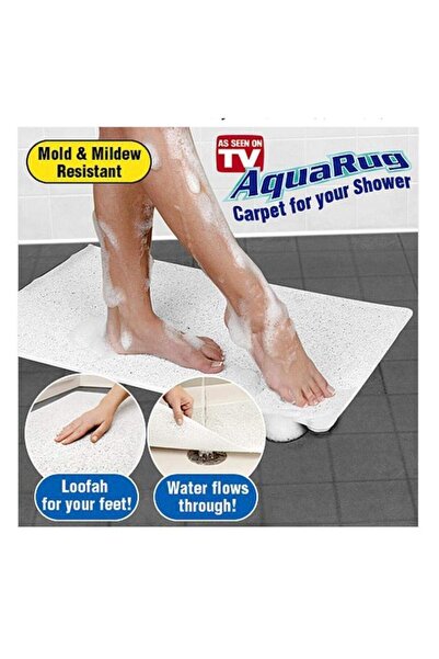AS SEEN ON TV 40cm x 70cm Loofah Shower Mat with Foot Scrubber - Szxin