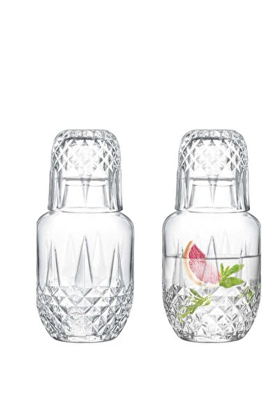 Kenda Transparent glass water pitcher set with cup, 20x20x20 cm