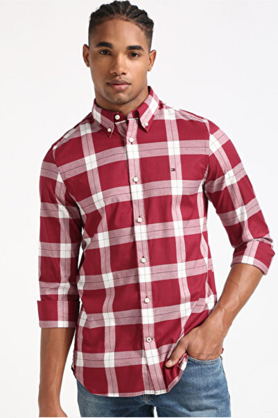 Tommy Hilfiger Men Slim Fit Tartan Checks Opaque Checked Casual Shirt