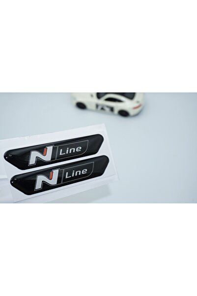 DK Tuning Hyundai N Line Çamurluk Yanı Ve Ayna Damla Desen Logo Arma
