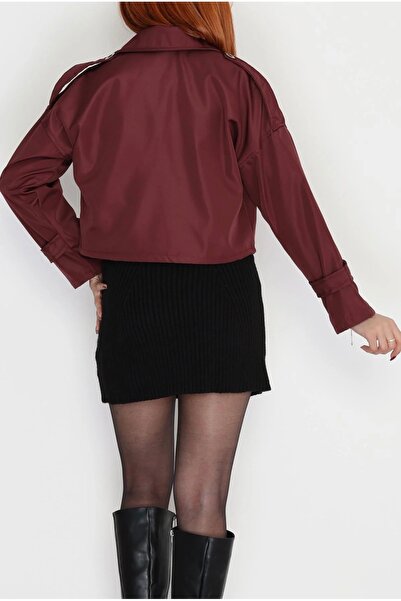 DuRu LiNe 🖤 – Zarafetiyle Fark Yaratan Astarlı Kısa Trençkot 💫